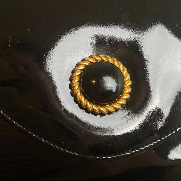 Vintage  RO-EL Montreal Black Vinyl Crossbody Bag - Picture 11 of 12